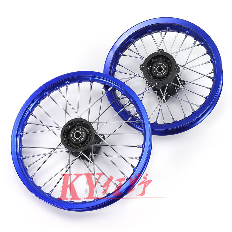 极速越野摩托车轮子铝合金p轮毂轮胎70/100-17寸铝轮圈90/100-14