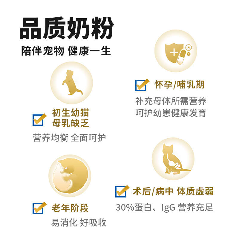 猫爸爸的厨房配方羊奶粉猫咪内服专用宠物幼猫低敏成猫怀孕猫营