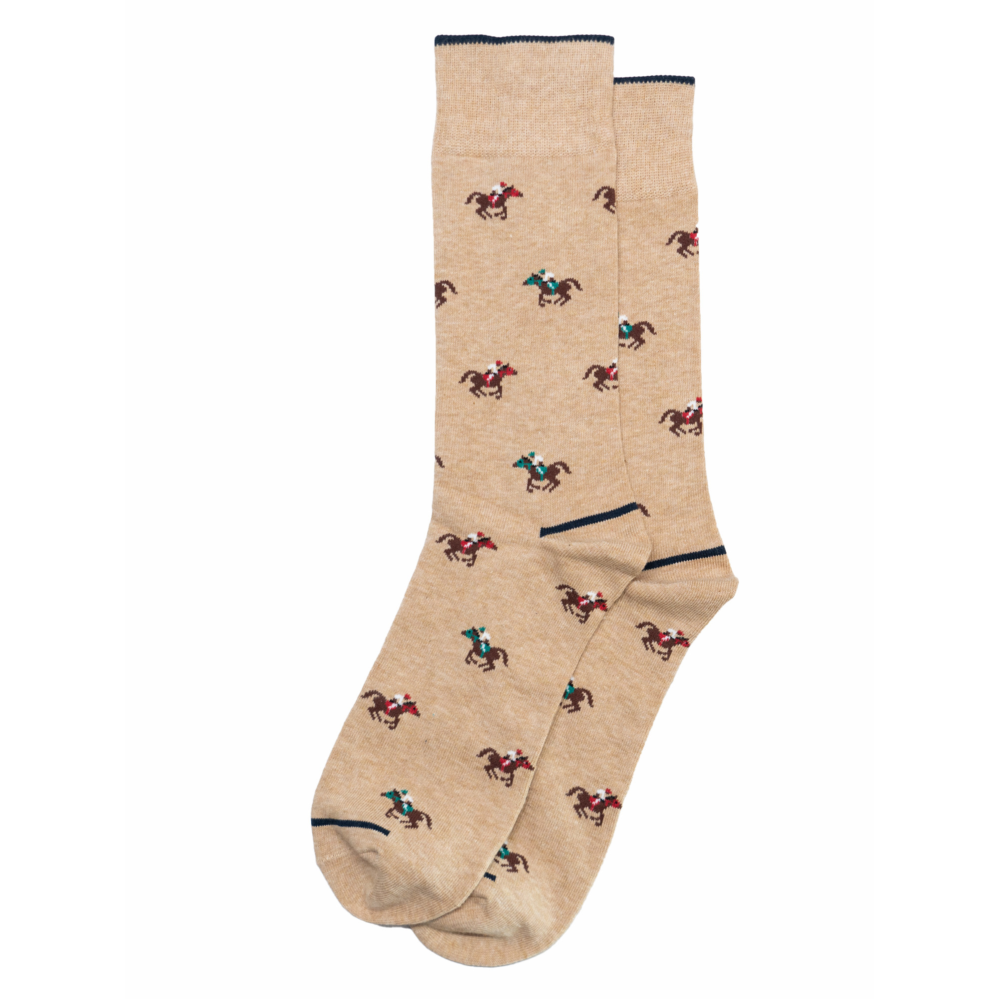 舒适棉质马术赛马运动春秋中筒男袜BL125