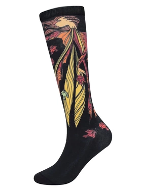 Maxine Noel Leaf Dancer叶子舞者图案春夏薄款中筒男袜潮袜