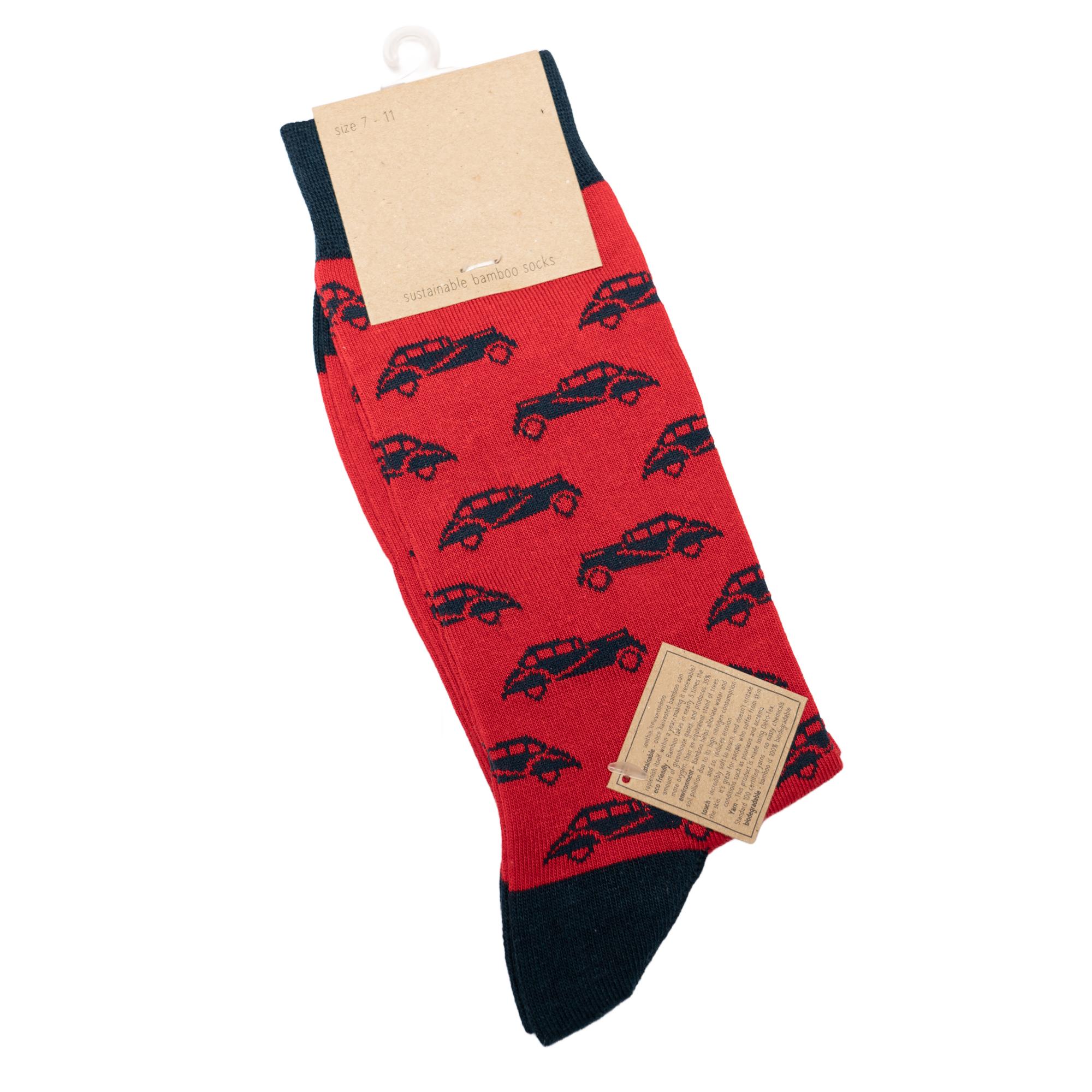 竹袜竹纤维抗菌防臭吸汗透气老爷车中筒男袜BA216