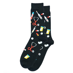 男袜竹袜竹纤维抗菌排湿防臭透气医生护士吃药打针医疗器材BA163