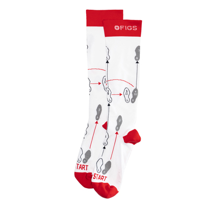 缓解腿部疲劳MAKING ROUNDS巡视路线长筒小腿压力男女袜FG