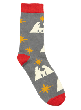 舒适全棉Jesus is the reason for the season圣诞节女袜PK