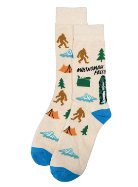 大脚怪马尔特诺马瀑布Multnomah Falls户外旅行地标全棉男女袜RH