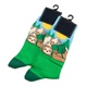 舒适棉质SLOTH树懒野营野餐春游图案中筒男袜DH075