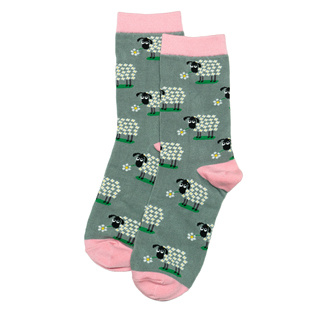 竹袜抗菌防臭black nosed sheep萌宠瓦莱黑鼻羊黑脸羊春秋女袜HT