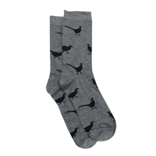 男士 竹袜竹纤维抗菌防臭Pheasant雉鸡松鸡野鸡无骨对目男袜THO901