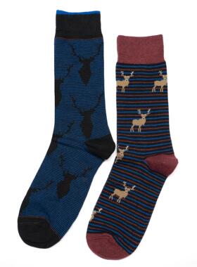 舒适棉质驯鹿麋鹿MOOSE Christmas无骨对目对口中筒男袜SS054