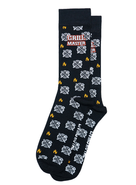 男士极度柔软竹袜竹纤维抗菌防臭Grill Master烧烤大师中筒男袜LI