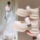 厚底增高鞋 婚鞋 玛丽珍鞋 松糕鞋 女孕妇主婚纱神器新娘鞋 婚礼伴娘鞋