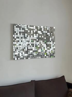 【波光粼粼】风动板装饰画马赛克亮片挂画玄关墙贴客厅背景墙装饰