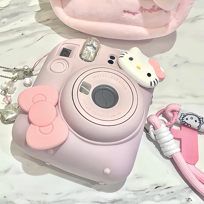 拍立得保护壳套相机收纳包适用mini12富士纯色防摔软硅胶装饰配件