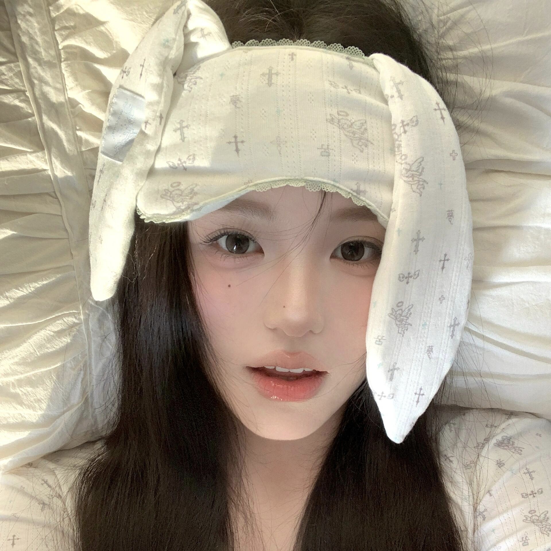 兔子耳朵眼罩睡眠专用0压感睡觉女士遮光松紧调节高颜值拍照出片,居家日用,眼罩,淘宝优惠券,粉丝福利购,淘宝优惠卷
