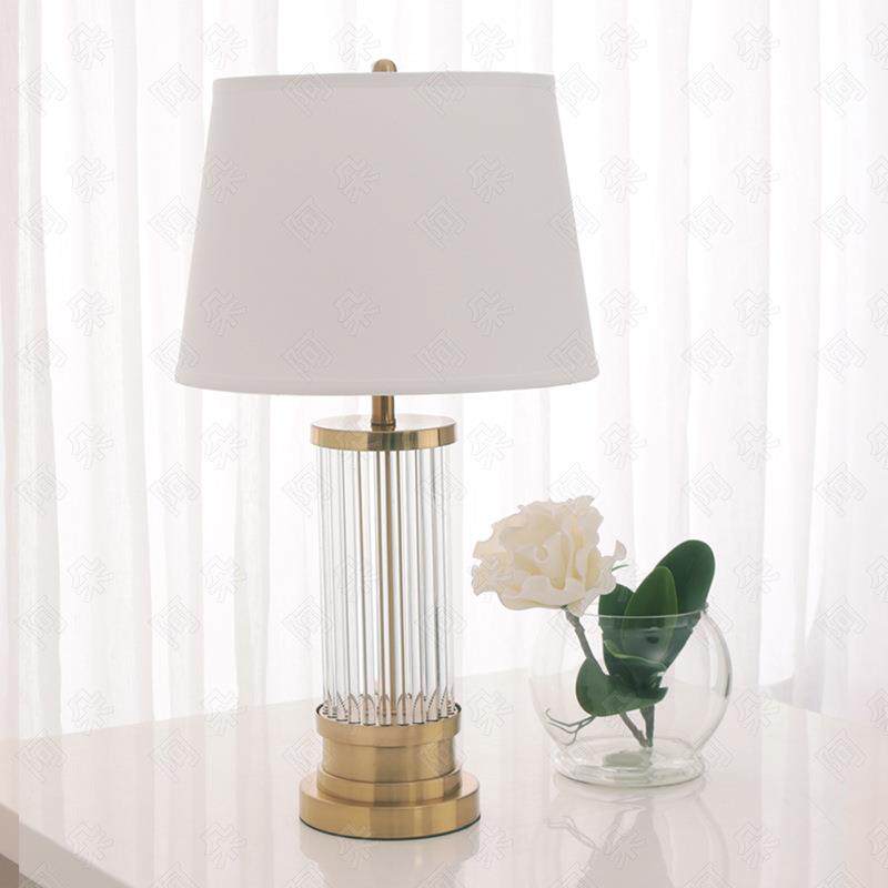 美式台灯创意客厅水晶棒简约设计师样板房客厅时尚卧室床头灯1024