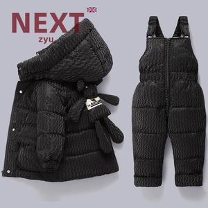 英国NEXT ZYU官方正品宝宝羽绒服男女童套装1-3岁婴幼儿冬装外套