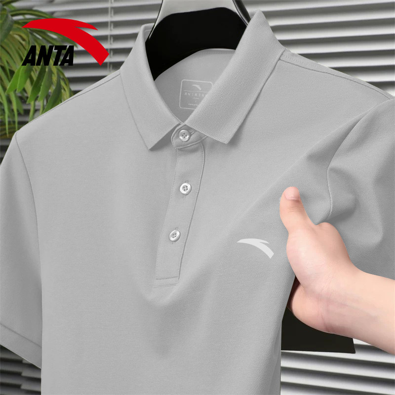 安踏polo衫男夏季新款翻领短袖t恤冰丝速干透气宽松商务运动上衣,运动服/休闲服装,运动POLO衫,淘宝优惠券,粉丝福利购,淘宝优惠卷