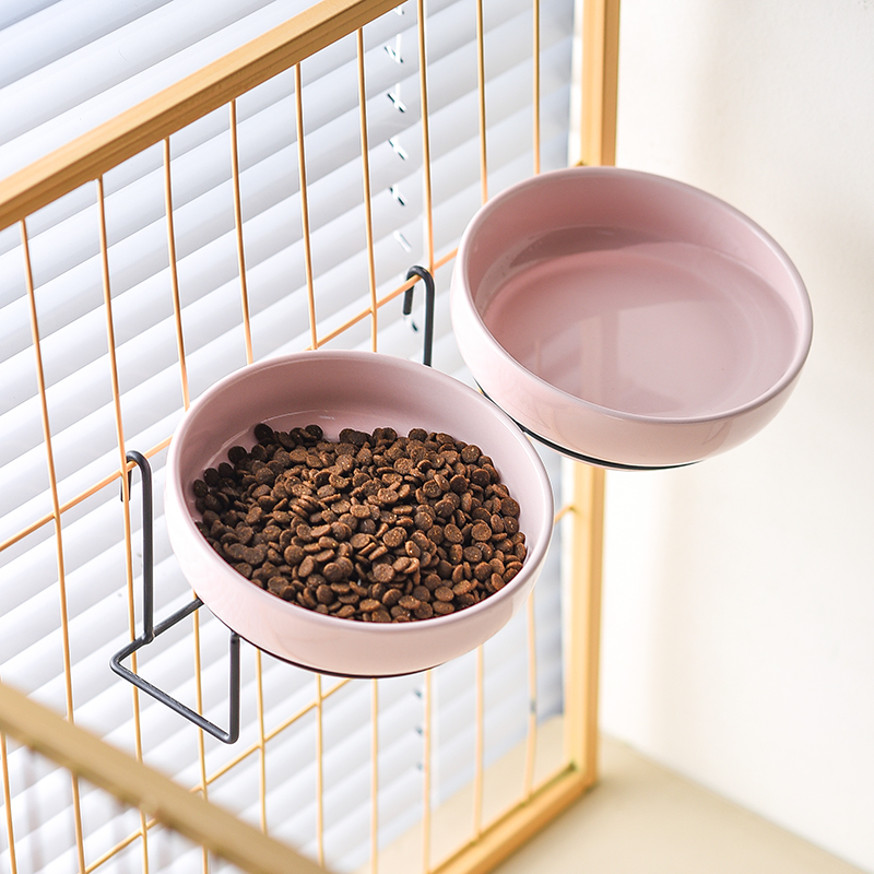 【源头厂家】挂笼猫碗狗碗大口径