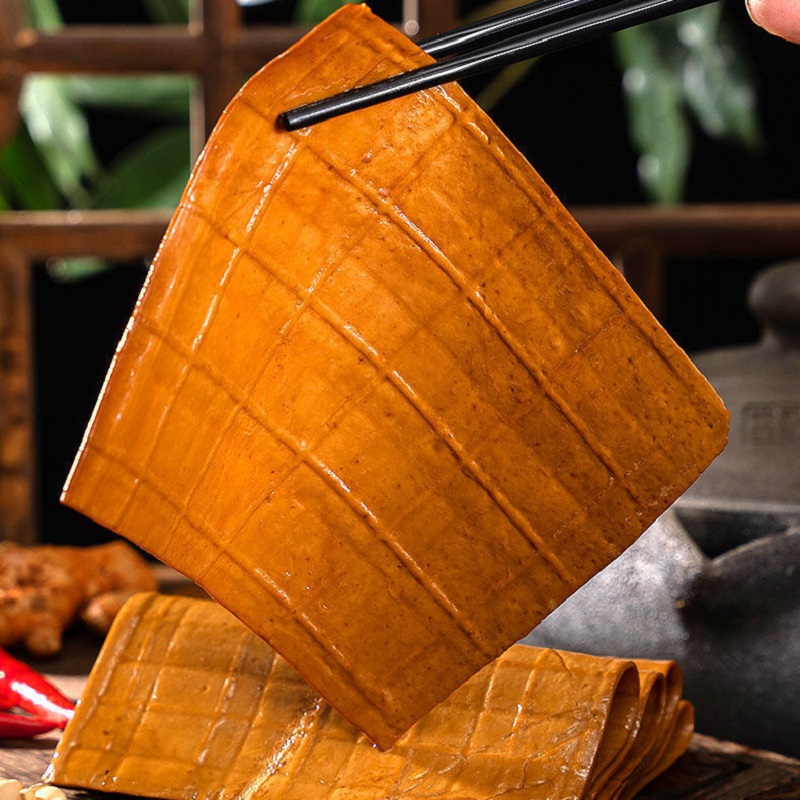 四川牛皮豆干10袋40片卤豆皮千张皮即食五香味豆皮烧烤套餐凉拌