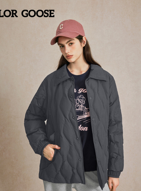 COLOR GOOSE彩鹅 秋冬男女同款百搭日常保暖羽绒棉服短款外套