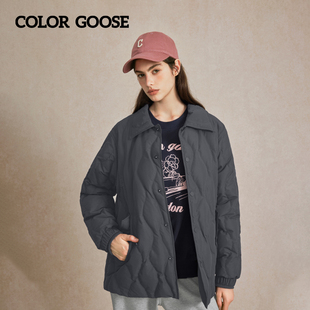 百搭日常保暖羽绒棉服短款 秋冬男女同款 外套 GOOSE彩鹅 COLOR