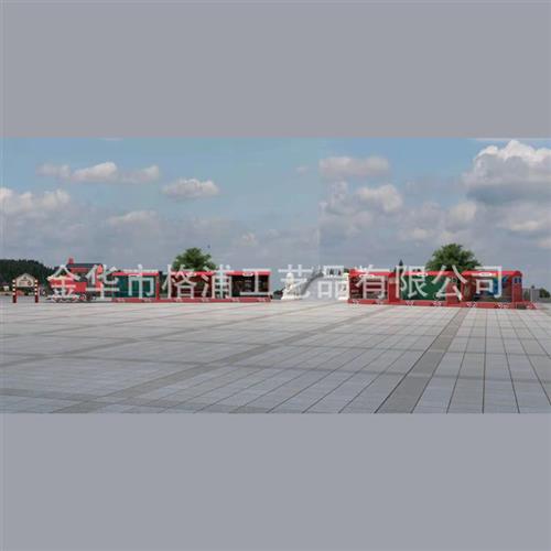 定制春节元旦商业街景区美食小火车景观陈列道具火车售卖车包厢