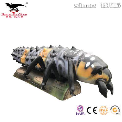 仿真机械电动毛毛虫模型制作厂家可爬行昆虫模型恐龙亲子乐园.