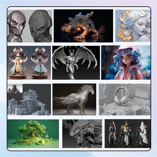 打印服务金属建模手办接单透明树脂尼龙硅胶上色光固化模型定制