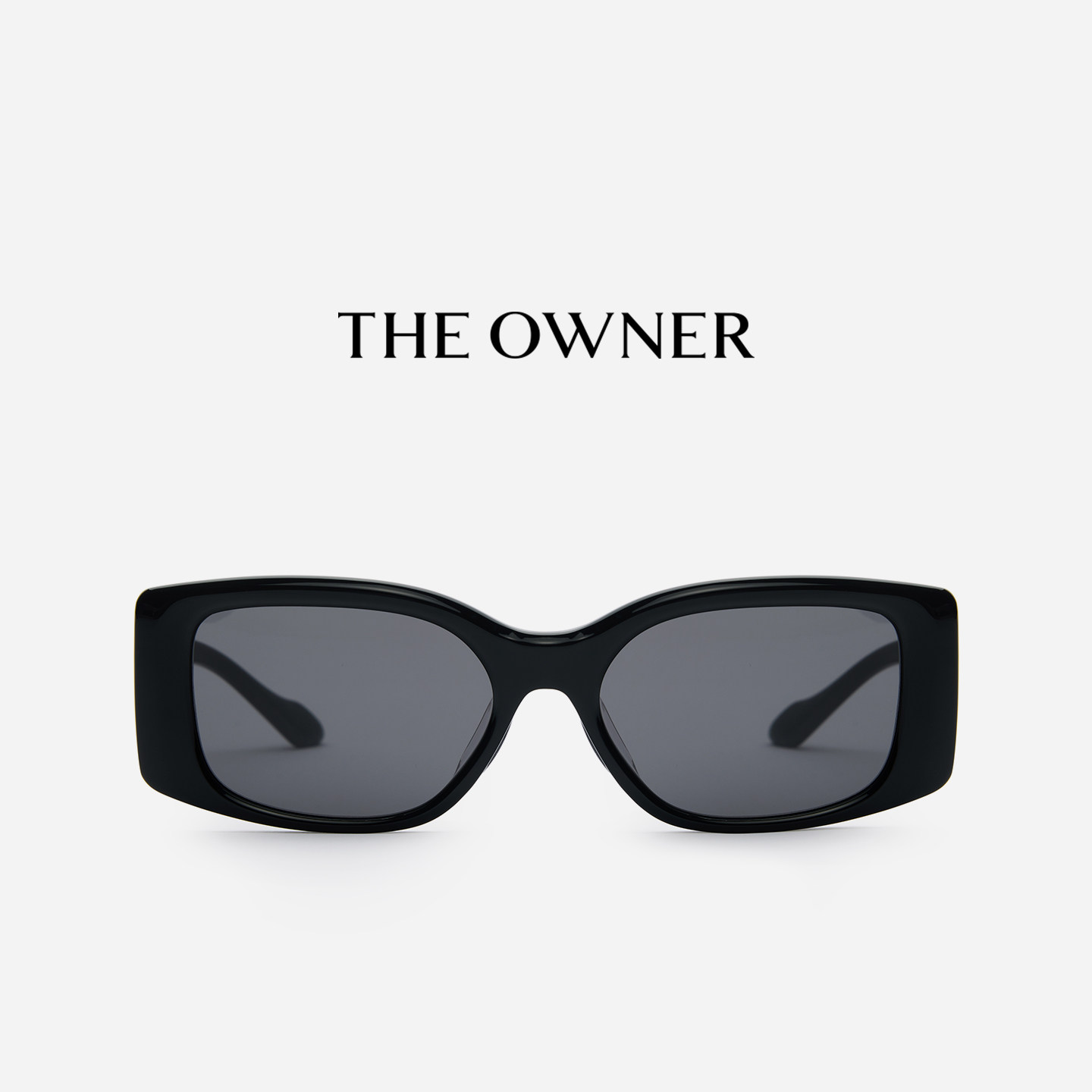 THE OWNER入戏欧美圆脸高级感古墨镜嘻哈长方形太阳眼镜TO3006