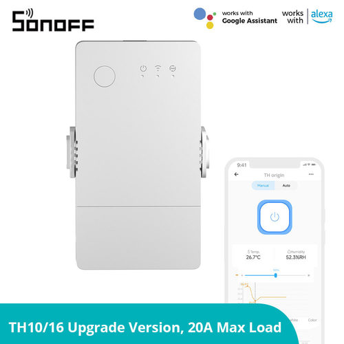 Sonoff TH Origin 16A/20A温控开关温湿度控制器远程定时开关
