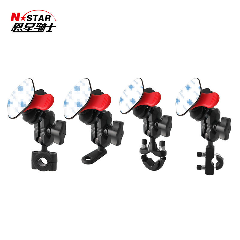 Nstar恩星摩托车手机导航支架减震版三角座支架后视镜圆管通用安