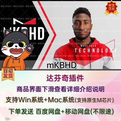 中文51个社交媒体网络视频包装元素标题转场预设达芬奇插件 mKBHD