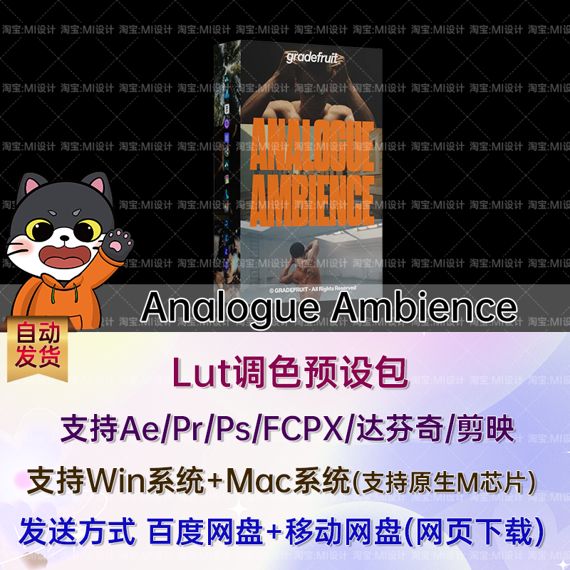 15组复古胶片氛围质感 LUTs 调色预设  Analogue Ambience LUTs,商务/设计服务,平面广告设计,淘宝优惠券,粉丝福利购,淘宝优惠卷