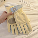 可爱保暖手套女冬季 加绒加厚防寒户外滑雪骑行电动车防风防滑触屏