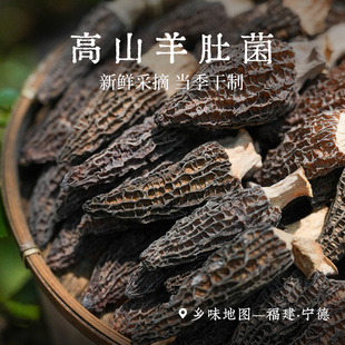 乡愁沈丹高山羊肚菌干货官方旗舰店煲汤食材营养食用菌菇无