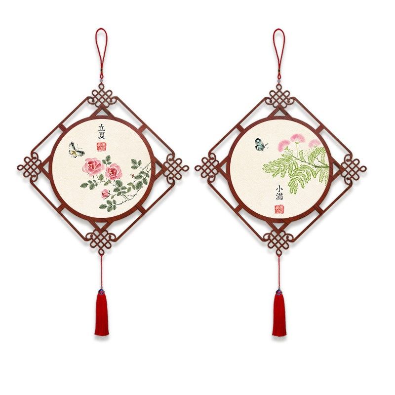 新品节气花鸟国画床头墙面中国结挂件H客厅书房装饰画玄关餐厅过,特色手工艺,中国结,淘宝优惠券,粉丝福利购,淘宝优惠卷