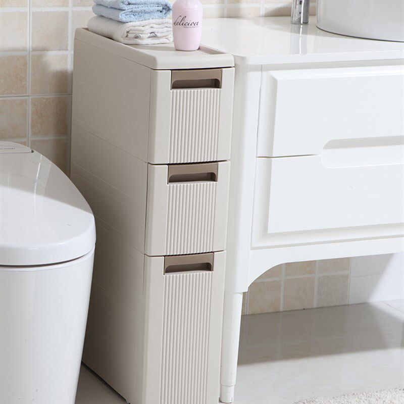 极速收纳盒竖式高窄长型30深夹缝收纳柜子抽N屉办公桌面上放a34纸