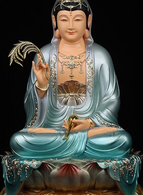 新品新观音菩萨家用摆件如来佛祖地藏王弥勒M笑佛娑婆三圣四圣树