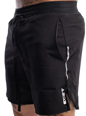 极速New Men Fitness Bodybuildizng Shorts Man Summer Gyms Wor