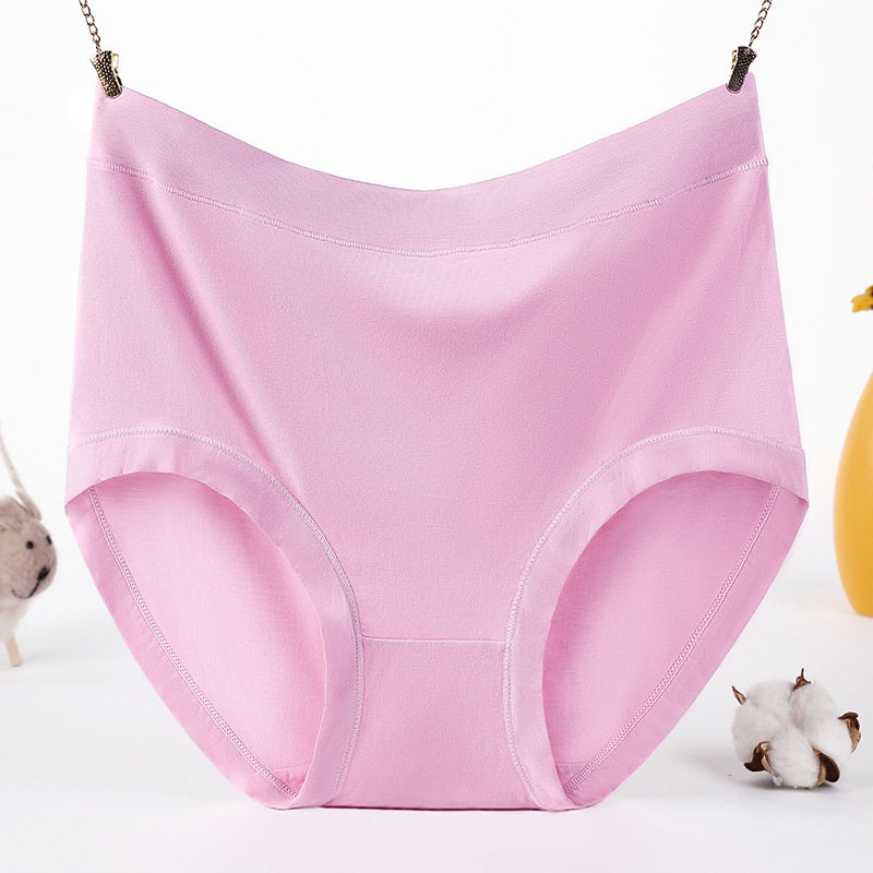 新品Plus size women pantiwes bamboo fiber underwear high