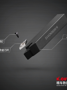极速数控a车床刀具车刀刀杆螺钉式外圆刀SVVCN1212-2020H11/16 刀