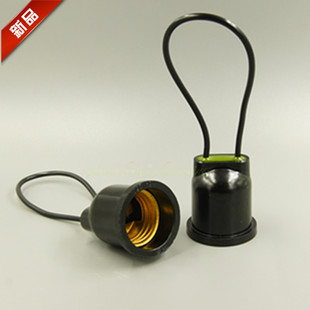 极速带线户外防水灯头加q厚E27螺口胶木灯座通用家用灯笼头10个装