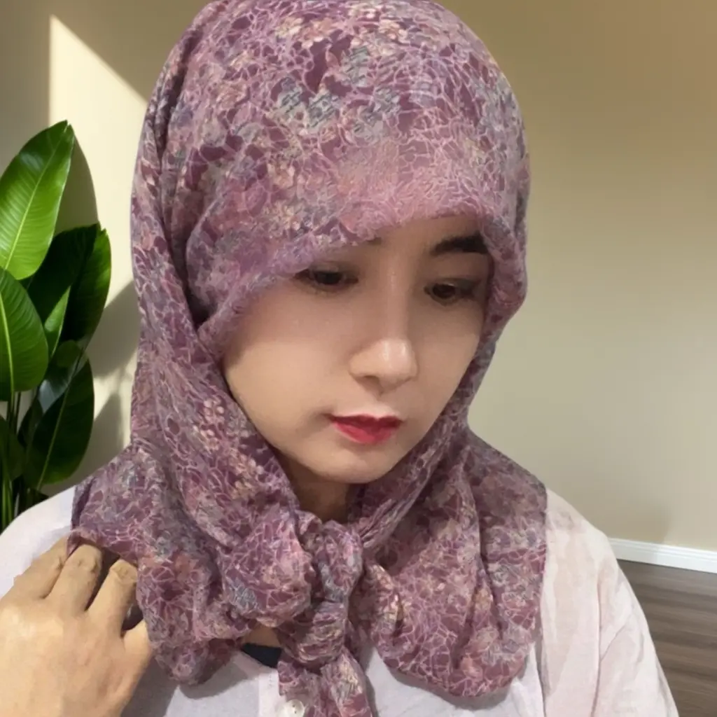 夏季妈妈棉麻透气防晒方巾