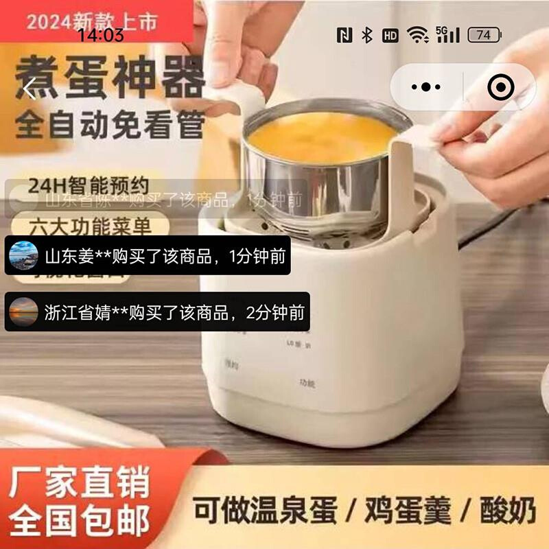 德国黑科技多功能煮蛋器龙华雅祥伊全自动蒸蛋器智能蒸鸡蛋羹神器