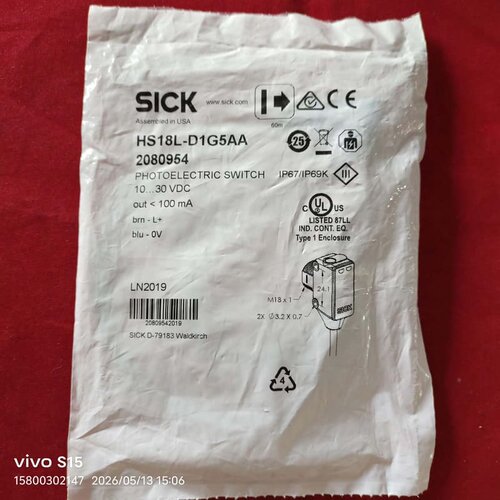 全新SICK光电开关，型号HS18L-D1G5AA，原装议价