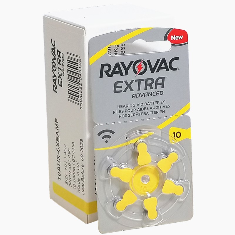 原装进口RAYOVAC助听器雷特威电池EXTRA10PR70 1.45V纽扣电子