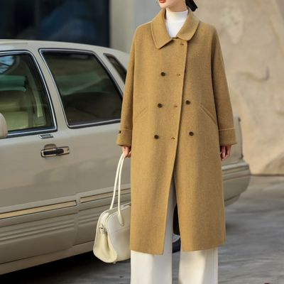 2025新款双面呢大衣韩版宽松显瘦