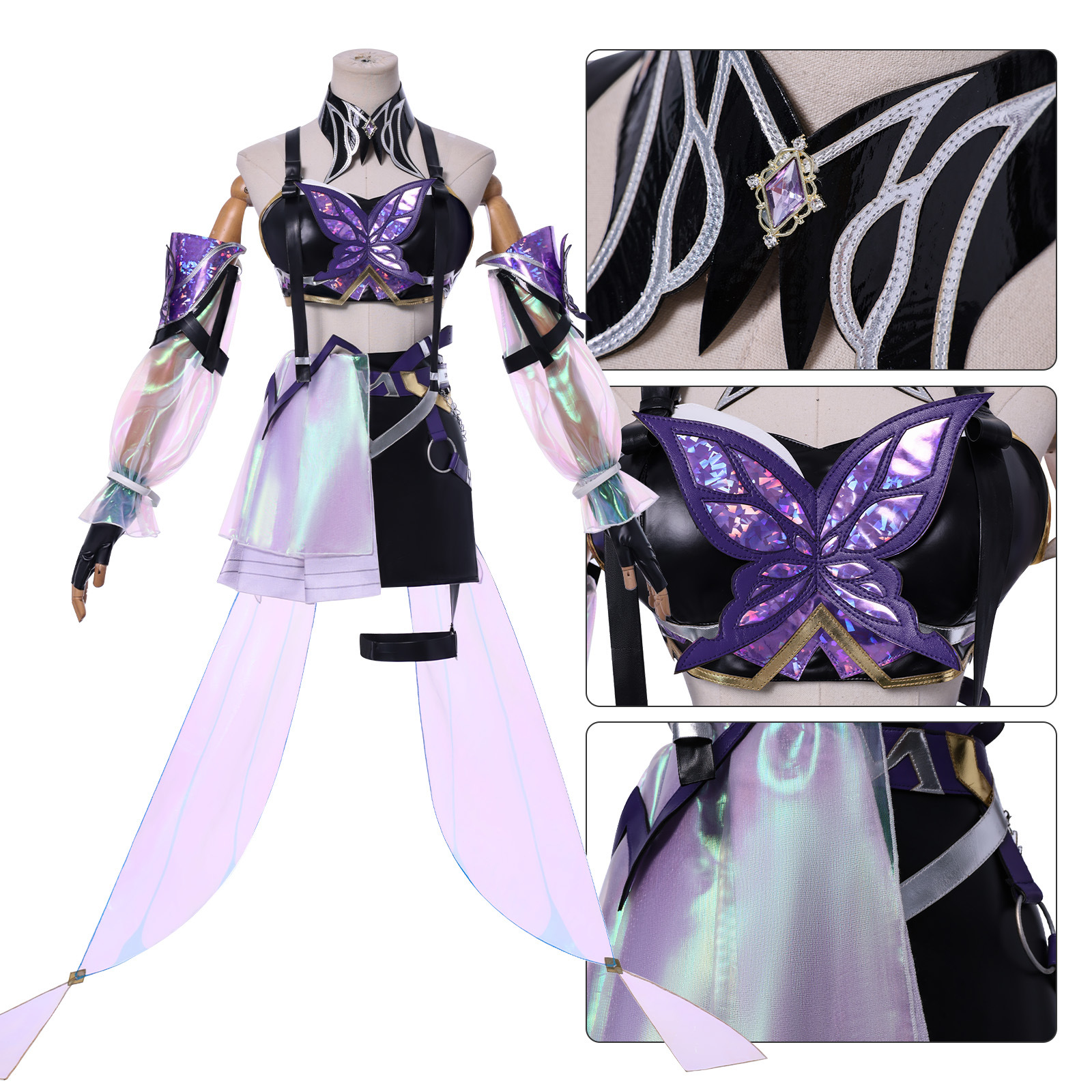 王者荣耀源·梦荆轲阿珂化蝶舞cos服装游戏动漫服二次元cosplay