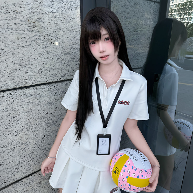 舞鸥羽阁休闲运动安全裤裙POLO衫套装2026年夏季原创JK制服两件套