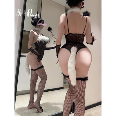 性感纯欲蕾丝吊带睡裙套装